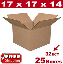 25 - 17x17x14 Cardboard Boxes Mailing Packing Shipping Box Corrugated Carton