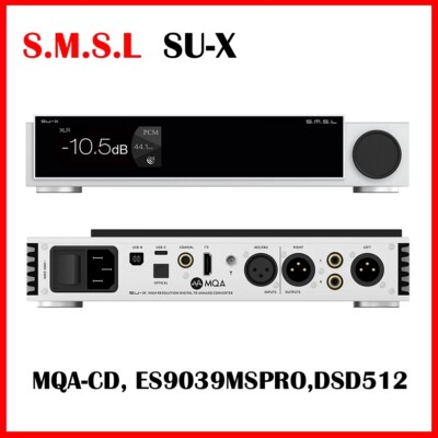 SMSL SU-X MQA audio DAC Dual ES9039MSPRO DSD512 768kHz 32Bit Bluetooth5.1 XMOS