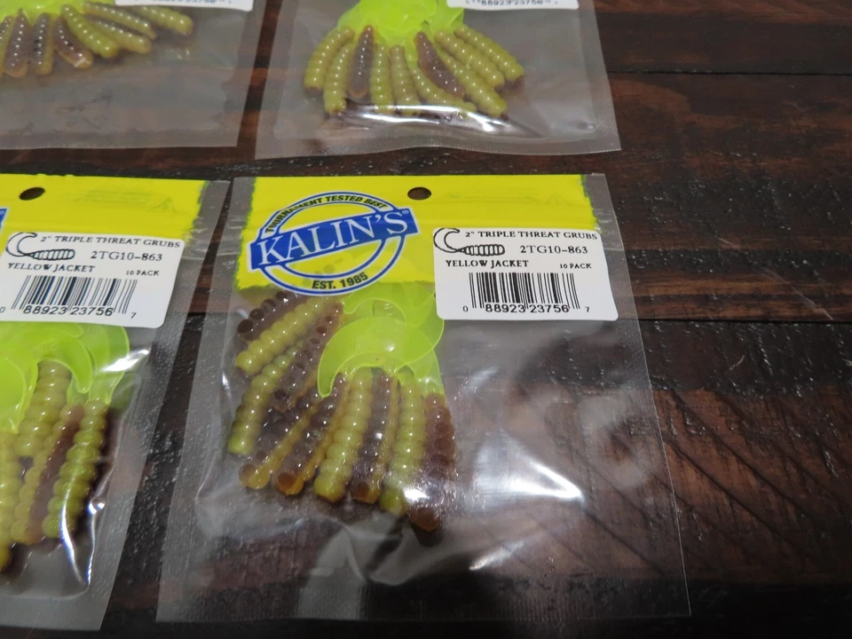 (LOTE DE 6) CHAQUETA AMARILLA KALIN'S TRIPLE AMENAZA GRUB 2" (60 piezas en total) Foto 2 de 4