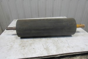 conveyor pulley rubber dematic coated shaft drum views