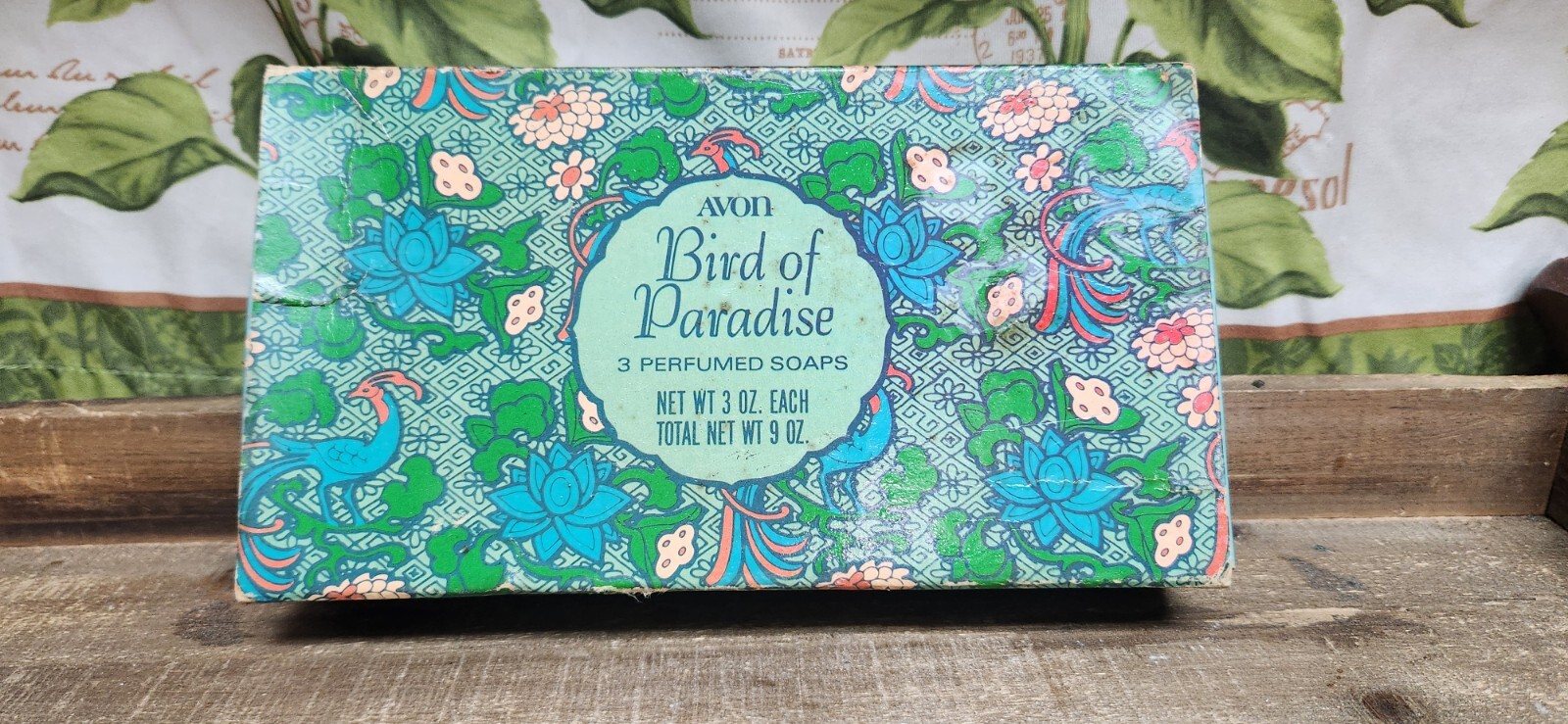 Avon Bird Of Paradise Blue Soap 3 Set