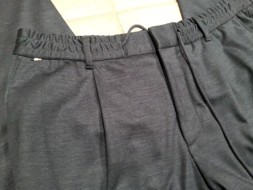 Hugo Boss Drawstring Grey Trousers in Virgin Wool Serge Men US40R Dress Pants - Picture 19 of 23