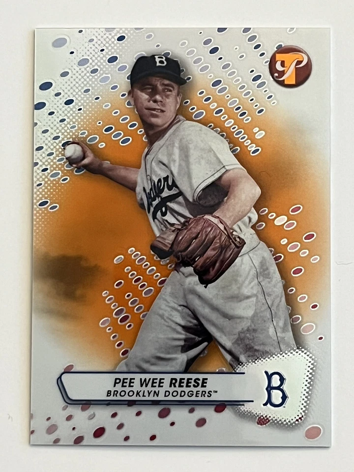 2023 Topps Pristine Pee Wee Reese Orange Refractor #17/25 Dodgers - Image 4 of 4
