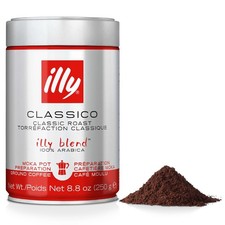 illy Coffee - Classico Ground - Medium 250 g (Pack of 1),  34.24 per kilo