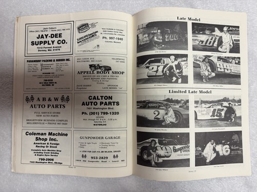 Vintage 1984 Dorsey Speedway Racing Book Souvenir Baltimore MD RARE - Picture 10 of 11