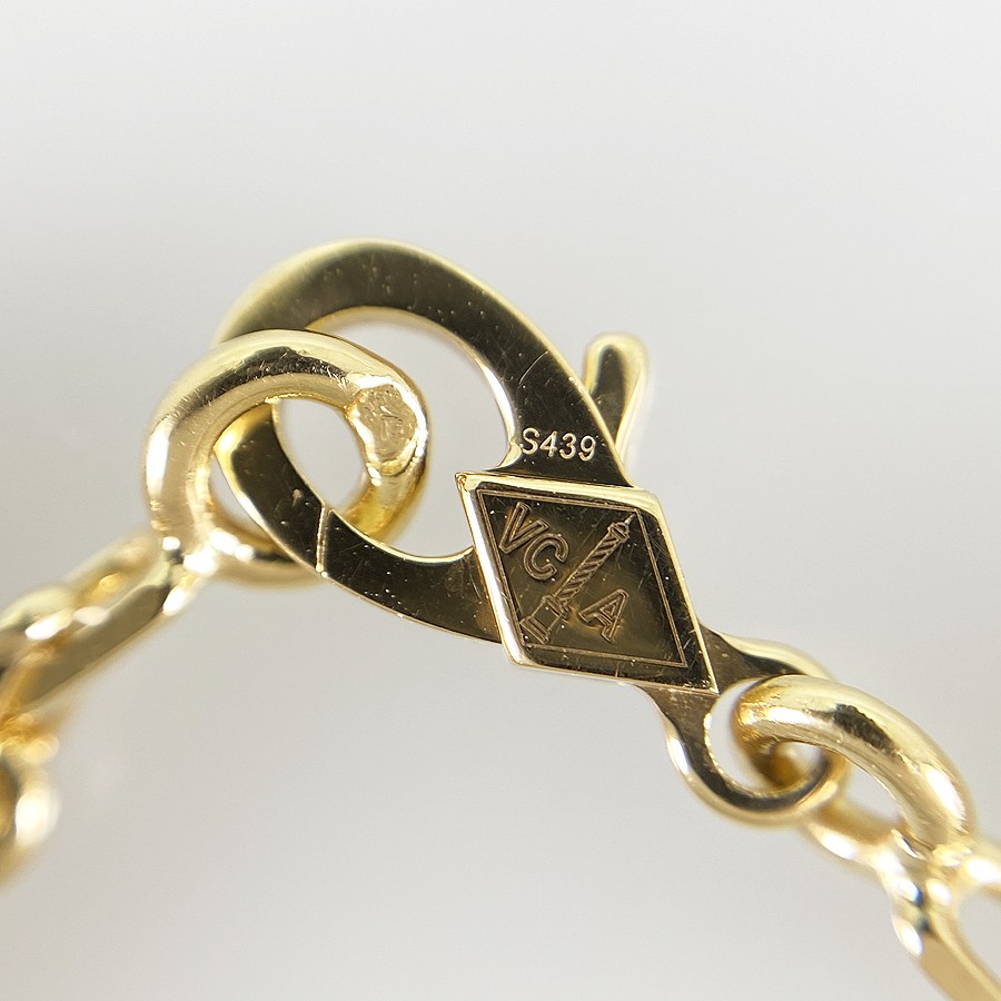 Van Cleef & Arpels Vintage Alhambra VCARD35500 Yellow gold Carnelian Bracelet thumbnail 6