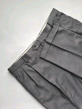      Joseph  Feiss Men's Pleated Wool Dress Pants 39x28 Gray