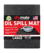 Drymate Oil Spill Mat 29" x 36" , Premium Absorbent Oil Pad, Reusable, Washa...