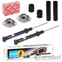 2X Bilstein B4 StossdÄMpfer + Febi Domlager Hinten Passend FüR Peugeot 307 Limo