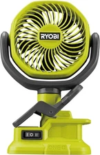 RYOBI RCF18-0 18V ONE+ Cordless 10cm Clamp Fan (Bare Tool) Hyper Green