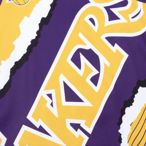 Camiseta sin mangas Mitchell & Ness La Lakers Jumbotron 2.0 sublimada cuello redondo talla para hombre - Imagen 3 de 3
