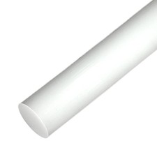 1Pack Round Acetal Copolymer Rods - 2 -Inch Diameter and 2" x 12", white