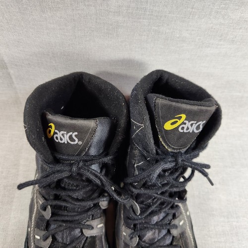 Vintage Y2K Rare Asics High Cut Black Lace Up Mens Size 14 Wrestling Shoes JL801 - Bild 9 von 13
