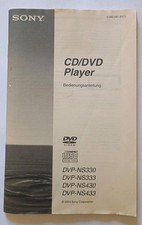 Sony Bedienungsanleitung DVP NS330 /NS333 /NS...