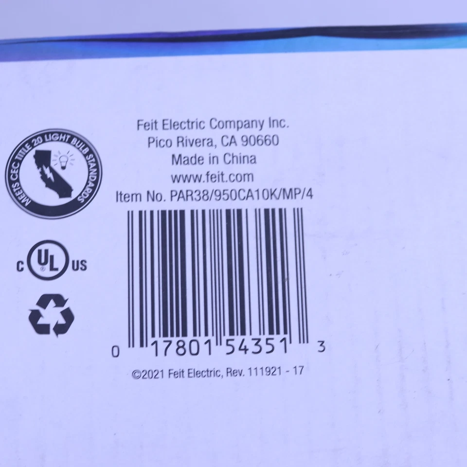 (4-Pk) Feit Elecric Non Dimmable LED Flood Light Bulbs 5000k Daylight 750 Lm - Image 2 of 4