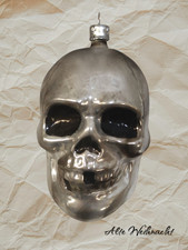 ❉Alte Weihnacht❉ Christbaumschmuck XXL-TOTENKOPF Lauscha / Thüringen