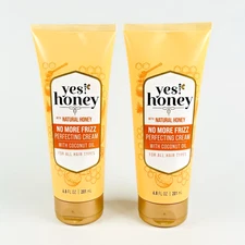 (2 Pack) Yes! Honey No More Frizz Perfecting Cream (6.8 fl oz Each) - New