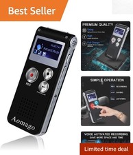 User-Friendly 64GB Audio Recorder with Voice Activation  Easy File Transfer