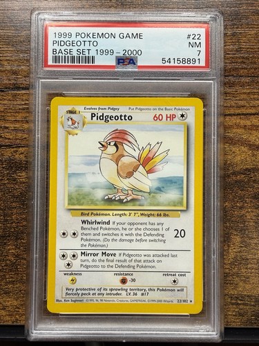 Pidgeotto graded PSA 7 for sale on eBay