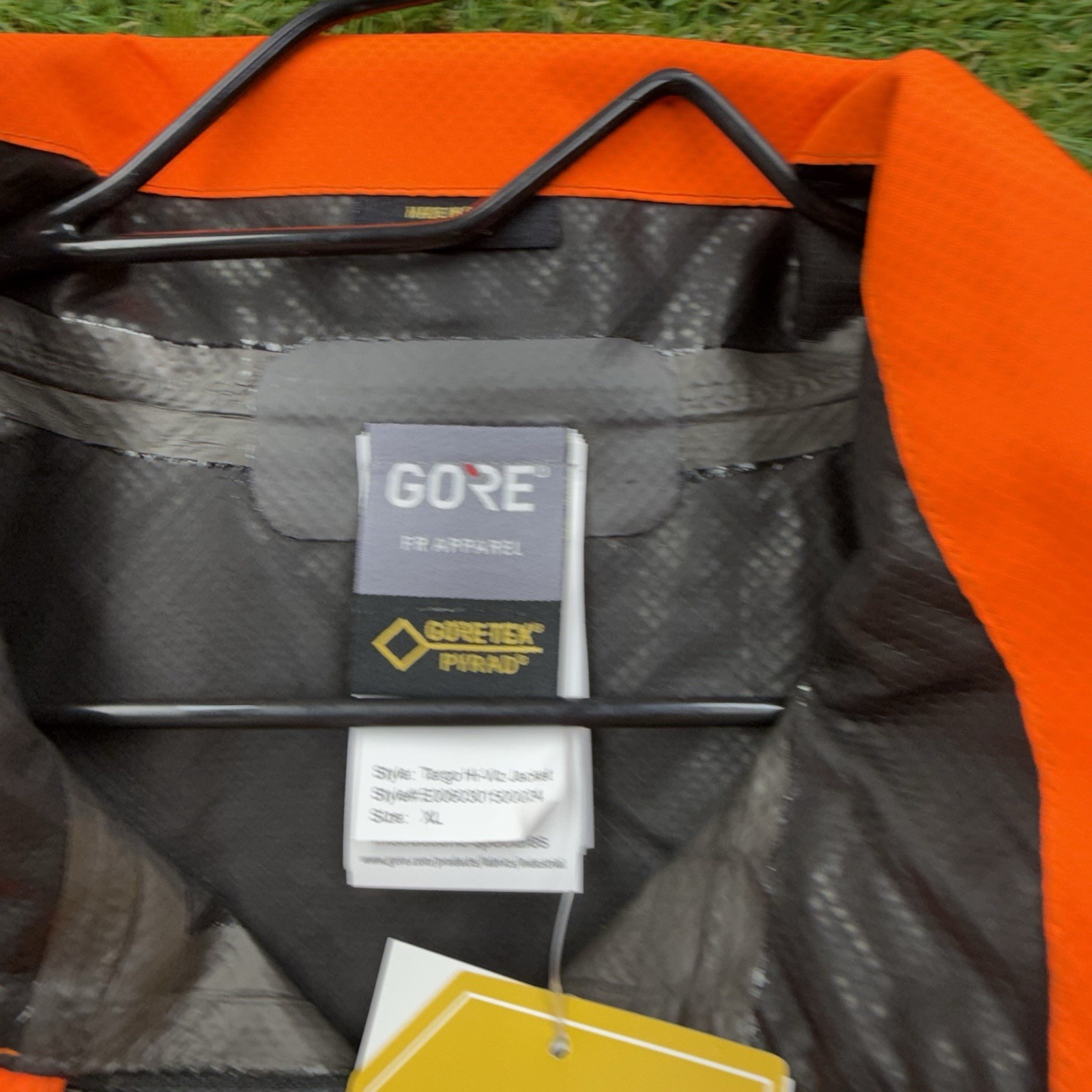 Gore Pyrad FR Rated Waterproof Gortex Hi Viz Linemans Jacket Mens XL Orange - second product detail image