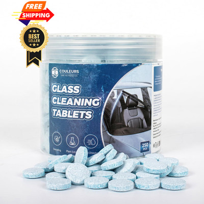 Coldcool Windshield Washer Tablets, 250-Pack 1 Fl Oz (Pack of 250), Blue 