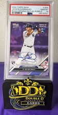 Topps Now Road to Opening Day Jasson Dominguez Rookie Auto Purple /25 PSA 10
