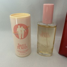 NOS Sweet Honesty Avon Cologne Spray 1.7 oz  Shimmering Body Powder 1.4 oz 2002