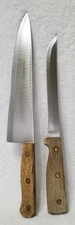 Old Homestead Stainless 10"Chef's Knife and 8" Slicer Japan Lifetime Cutlery