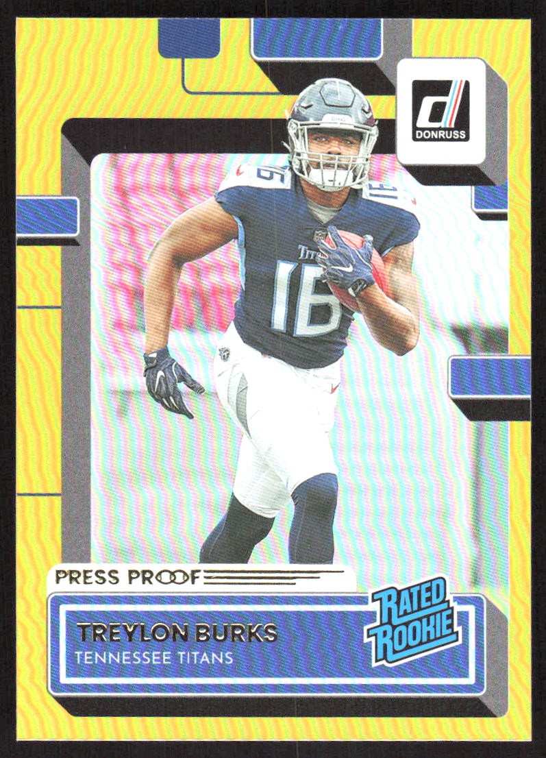 1976J 2022 Donruss #312 Treylon Burks Premium Press Proof