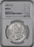 1901-S $1 MORGAN SILVER DOLLAR "SAN FRANCISCO" NGC MS63 #8445062-016