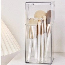 1pc makeup brush storage box, simple and transparent multifunctional makeup brus