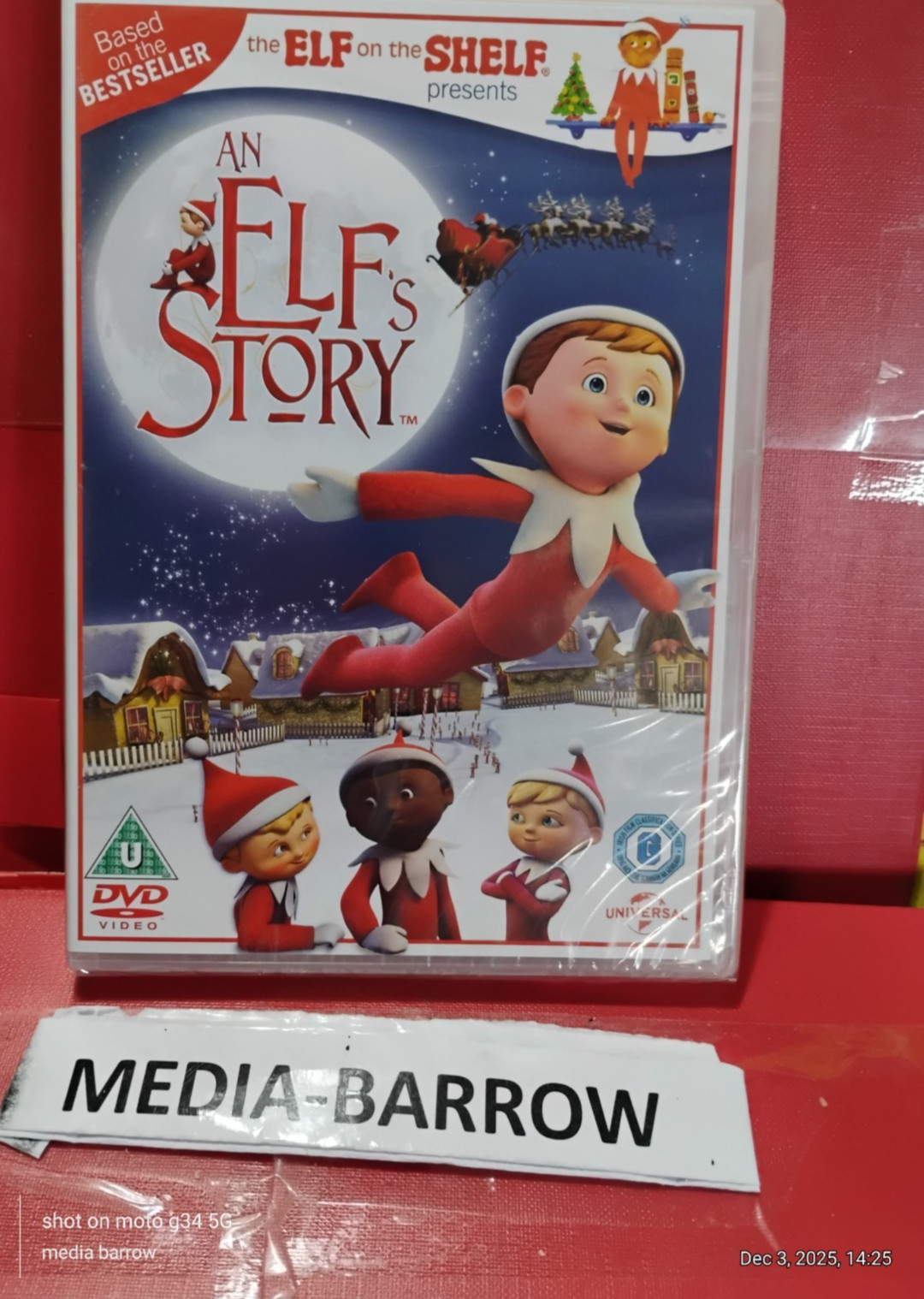 ELF ON THE SHELF - AN ELF'S STORY - BRAND NEW SEALED DVD FREEPOST