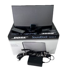 Bose Sound Dock Series II 2 BLACK iPod Dock Speaker W Box AND iPod Shuffle Works