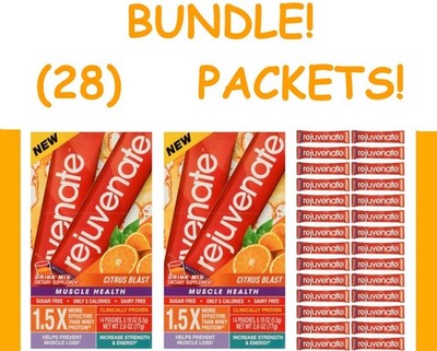 BUNDLE! (28) Rejuvenate Muscle Health Citrus Blast Drink Mix  FREE Ship!