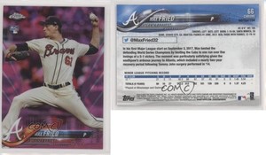2018 Topps Chrome Pink Refractor Max Fried #66 Rookie RC