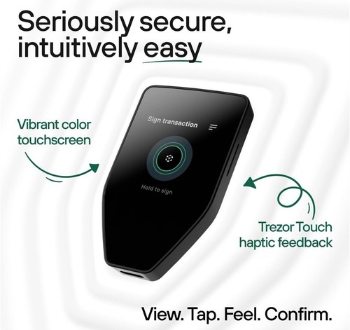 Trezor Safe 5 EAL6+ Secure Element Store 1000s Crypto Hardware Wallet currencies - 第 1/8 張圖片