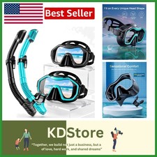 Kids and Adults Snorkeling Gear - Anti-Fog Dry-Top Snorkel Mask for Clear Views