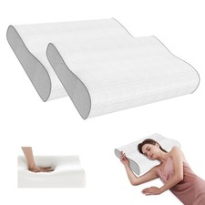 Cervical Pillow for Neck Pain Relief, Memory Foam Pillow, Ergonomic Adjustabl...