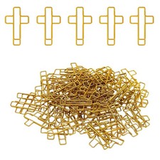 100 Pcs Cross Paper Clips Bible Book Bookmarks for Journaling Bible Study Ch