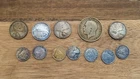 Lot Of 12 Junk Canadian 80% Silver Dimes/Quarters Total Weight 38.17 grams