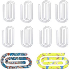 10 Pack Sublimation Blanks Acrylic Paper Clips, Sublimation Bookmark Blanks