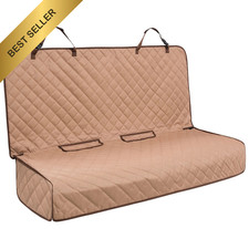 Dog Bench Car Seat Cover Protector Waterproof Nonslip Tan Universal SUV Truck