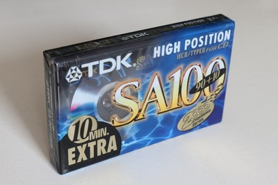 Audio Kassette TDK SA 100 IEC II Type II High Position 100 Min. neu OVP