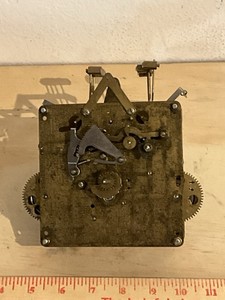 Antique Clock Movement- Three  Chain Drive