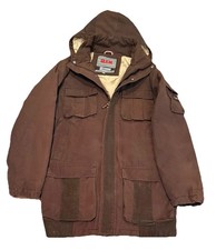 Parka Giubbotto SLAM - Uomo Tg L- con cappuccio rimovibile Marrone moka