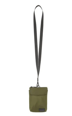 Ted Baker Galaxii Nylon Lanyard Black Green Pouch Bag Purse Travel Handbag