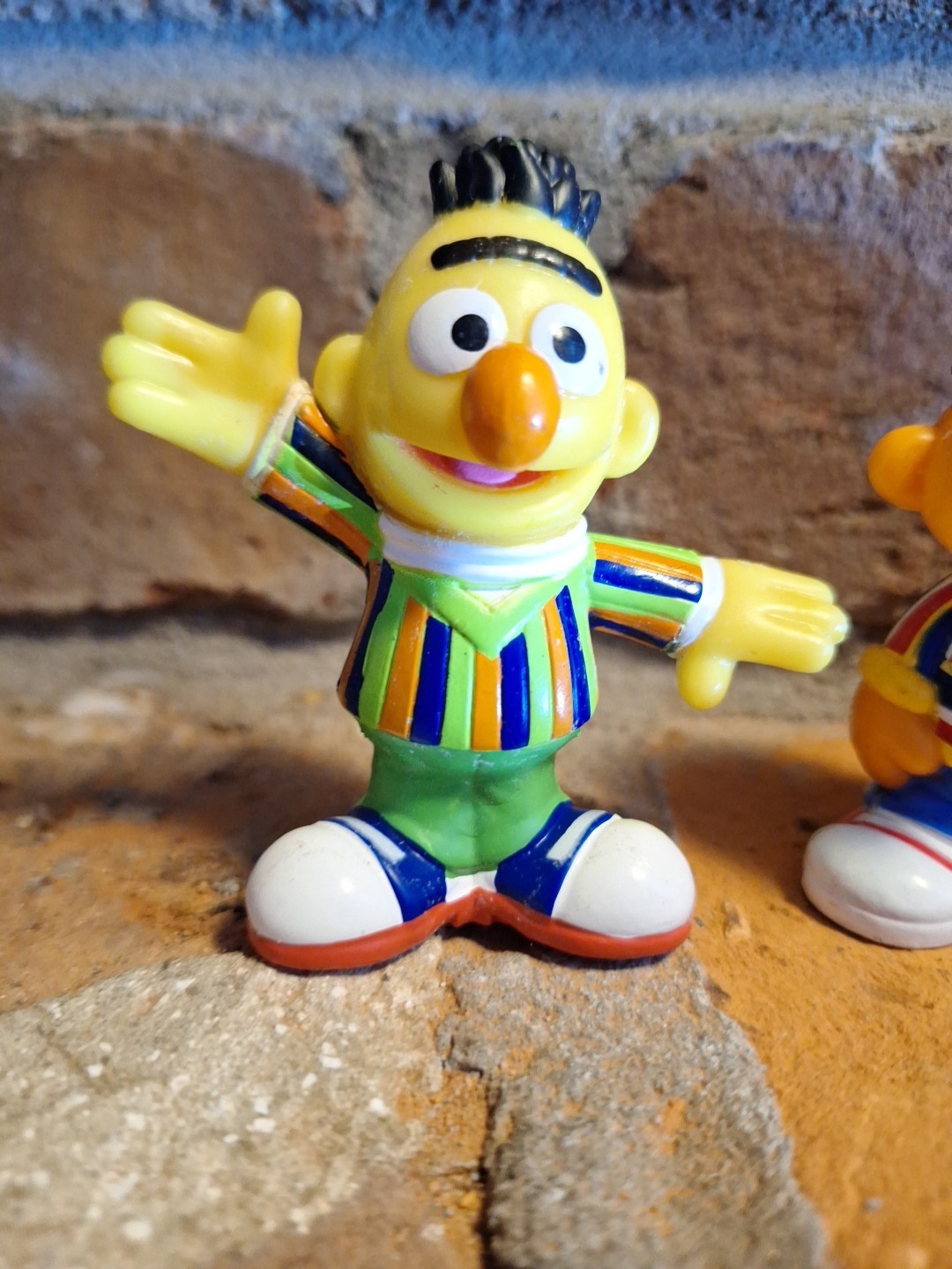 Sesame Street Workshop PVC Toy Figures Bert Ernie Elmo 2010 Hasbro Cake Topper 3