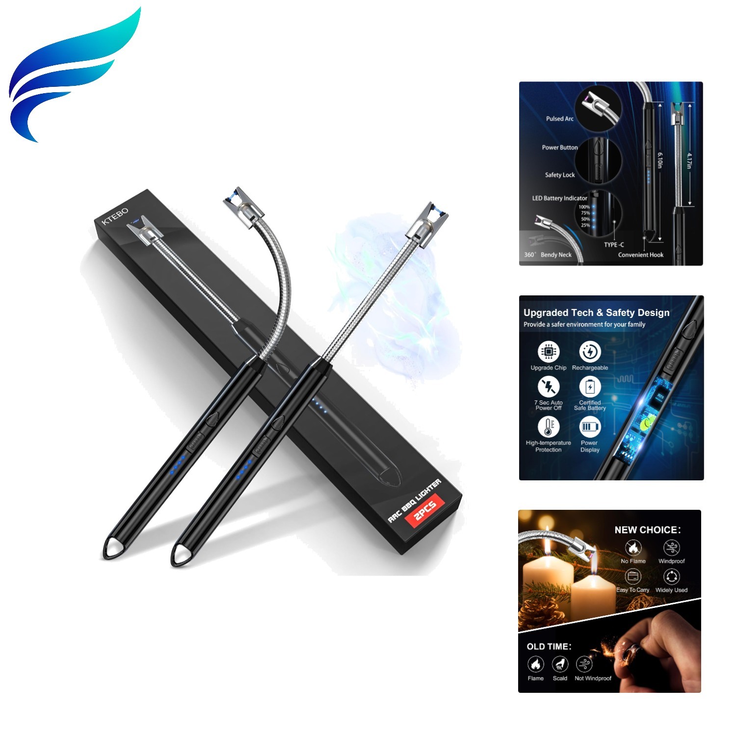 S - Usb Rechargeable & Windproof