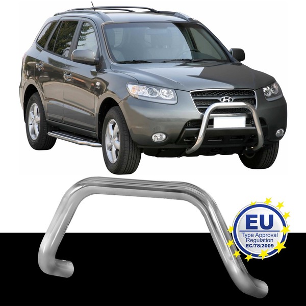 FrontschutzbüGel FrontbüGel Passend FüR Hyundai Santa FE 2006 Bis 2010 Ø76Mm-image