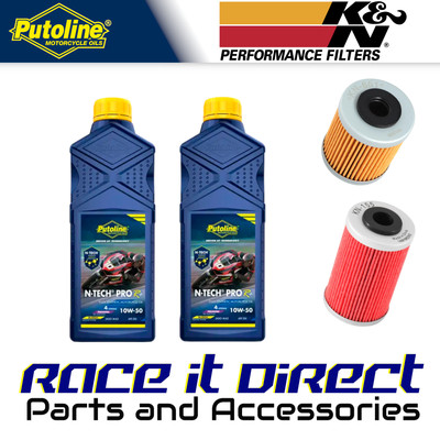 Öl & Filter Kit für Husqvarna 701 Enduro 2016-2022 Putoline & K&N